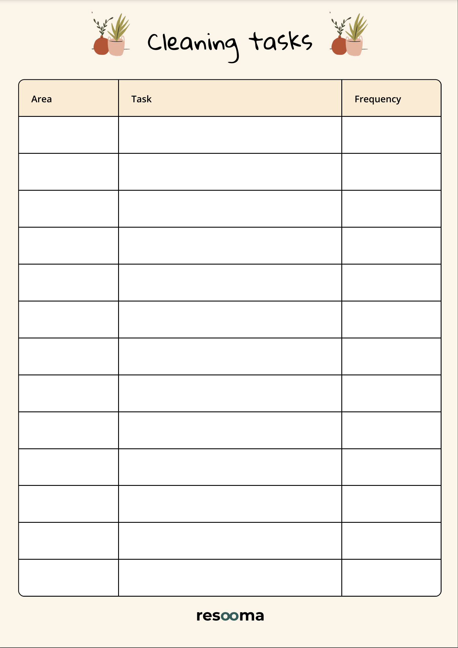 The Ultimate Cleaning Rota Template to Download and Print