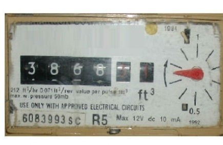 How to read a gas digital imperial meter