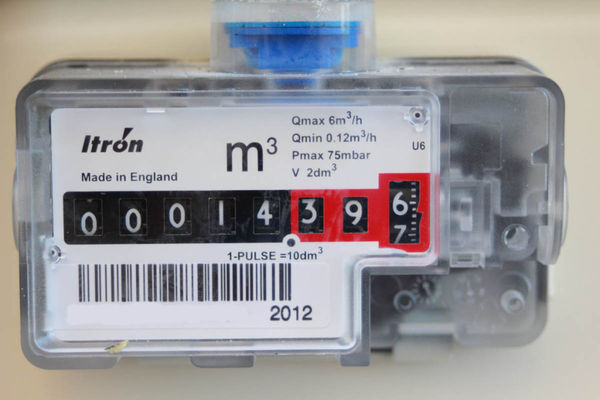 How to read a gas digital metric meter