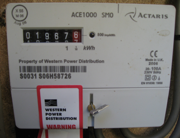 How to read a single rate digital meter