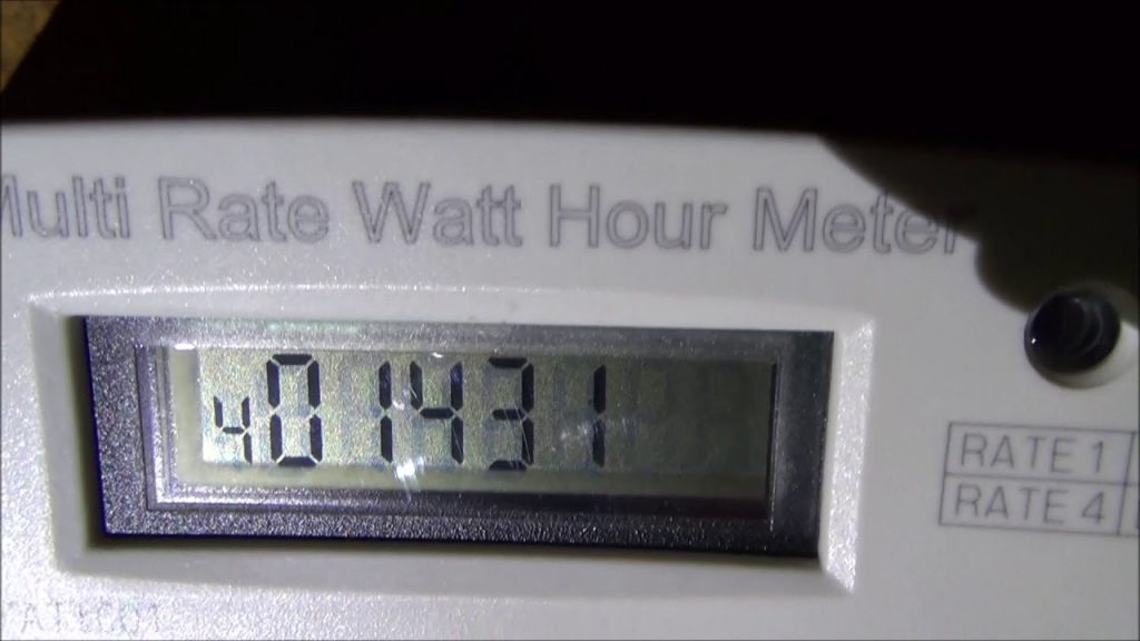 How to read a two rate single display meter