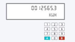 How to read a smart electricity meter with a keypad