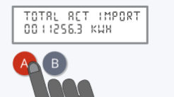 How to read a smart meter with A and B buttons under the screen